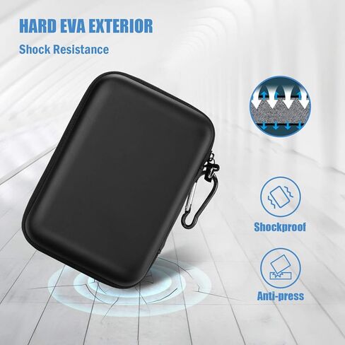 ProCase Hard Drive Case 2.5 Inch Bundle with Hard Carrying Case for Glinet Travel Router in Kuwait