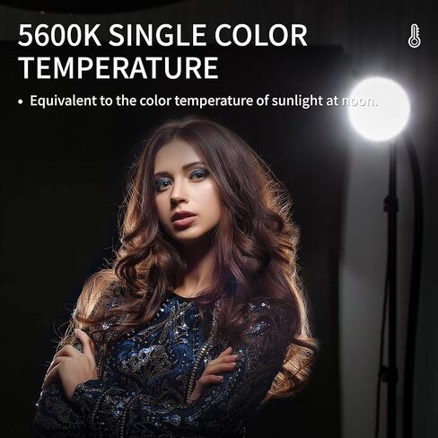 Weeylite Ninja 300 80W LED Video Light, 5600K Daylight COB Studio Light, CRI 95+ Continuous Lighting, 0-100% Dimmable, 7800LM Output, Bluetooth App Control, Portable Photography & Video Lighting Kit in Kuwait
