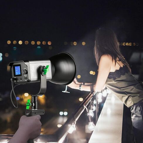 Weeylite Ninja 300 80W LED Video Light, 5600K Daylight COB Studio Light, CRI 95+ Continuous Lighting, 0-100% Dimmable, 7800LM Output, Bluetooth App Control, Portable Photography & Video Lighting Kit in Kuwait