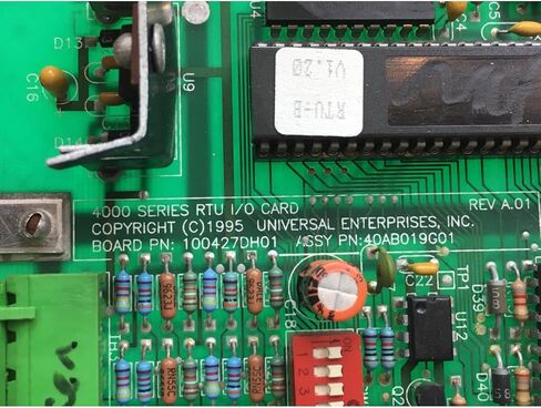 Replacement for Universal Enterprises 4000 Series RTU I/O Card 40AB019G01 100427DH01 used #D596A #Used #Tested in Kuwait