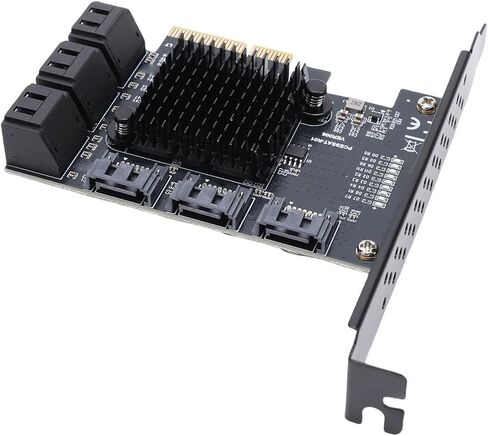بطاقة توسيع PCIe 4X إلى 9 منافذ، محول محرك الأقراص الصلبة PCIe GEN3 بسرعة 6 جيجابت في الثانية مع خاصية التبديل السريع ودعم AHCI، لـ 10 11 2003 in Kuwait