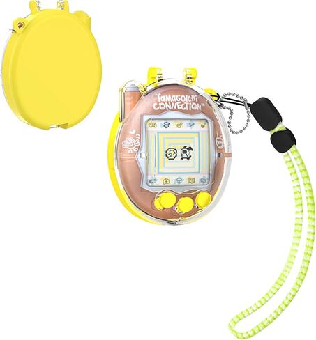 حافظة Geiomoo PC لاتصال Tamagotchi، غطاء واقٍ مرن ومرن مقاوم للخدش مع حبل (أرجواني) in Kuwait