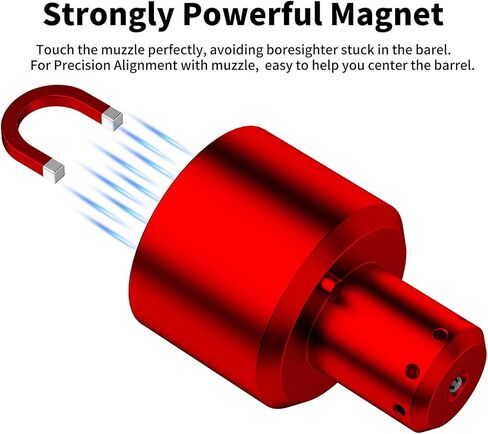 Tipfun Red Laser Bore Sight Kit Laser Boresighter Multiple Caliber (0.17 to 12GA) with Magnetic and Big Button Switch Bore Sighter in Kuwait