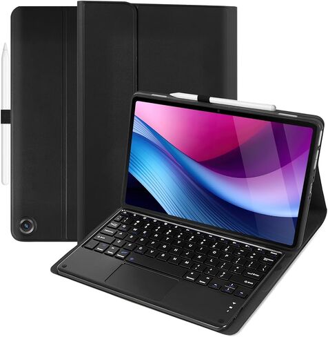 Touchpad Keyboard Case for Amazon fire Max 11 11.0-inch 2023(13th Generation), Detachable Rechargeable Keyboard with Pen Holder and USB-C Cable for Tablet Cover (Black) in Kuwait