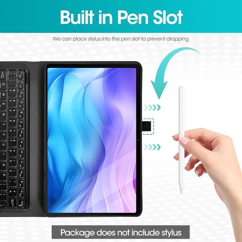 Touchpad Keyboard Case for Amazon fire Max 11 11.0-inch 2023(13th Generation), Detachable Rechargeable Keyboard with Pen Holder and USB-C Cable for Tablet Cover (Black) in Kuwait