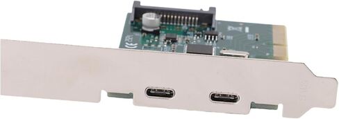 بطاقة Gugxiom 10Gbps PCIe USB C 3.1 Gen 2، 2 منفذ PCIe إلى USB C بطاقة توسيع PCI Express 3.0 X4 محول للكمبيوتر المكتبي in Kuwait