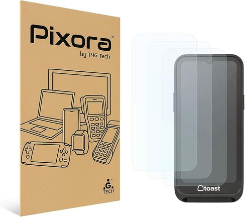 واقي شاشة Pixora لجهاز Toast Go 3 (TG300) - عالي الوضوح - Kanso Clear (3 عبوات) in Kuwait