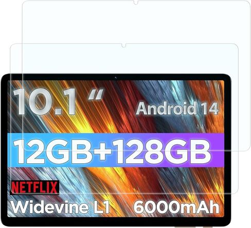 واقي شاشة متوافق مع Callsky-Tab Ctab 10 10.1 بوصة، قطعتان بديلتان من طبقة الزجاج المقسى صلابة 9H، أفلام مضادة لبصمات الأصابع ومضادة للوهج in Kuwait