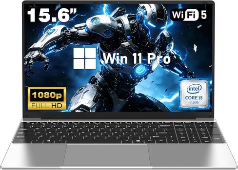 FUNYET 2026 Business Laptop, 15.6 Inch Laptop Computer Windows 11 Pro, 16GB RAM 512GB SSD, Int Core i5 Processor(Up to 3.2GHz), 2-Year Warranty, Backlit Keyboard, Bluetooth, FHD 1080P, MINI HDMI in Kuwait