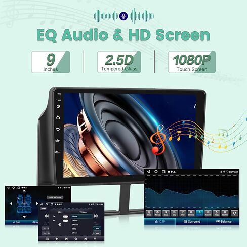 2+64G Radio for Jeep Grand Cherokee Radio 1999-2004, 9 inch Android Touch Screen Grand Cherokee Car Stereo, Carplay/Android Auto/Bluetooth/EQ Audio/SWC in Kuwait