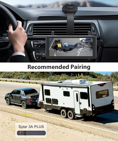 حامل شاشة AUTO-VOX X8 قابل للانحناء للكاميرا الاحتياطية مع شاشة، شاشة ضبط مرنة 360 درجة، تثبيت قوي، تثبيت لمدة دقيقة واحدة، للكاميرا العكسية AUTO VOX in Kuwait