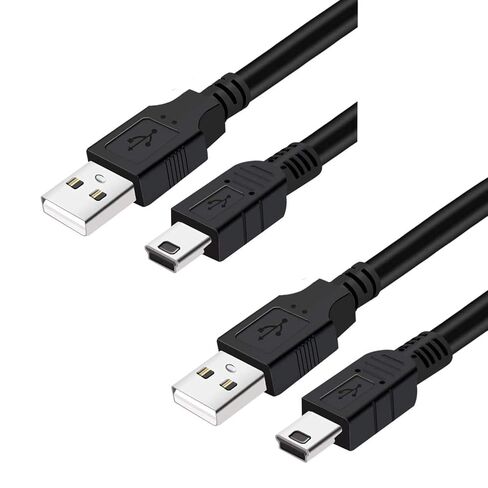 كابل شاحن HAUZIK سلك شحن USB متوافق مع وحدة تحكم PS3 Sony Playstation 3 CECHZC2U DualShock 3 SIXAXIS (قطعتان، 10 قدم) in Kuwait