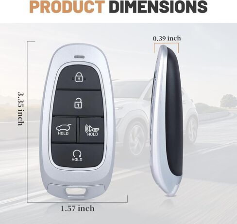 KEYECU Smart Remote Key Fob Replacement for Hyundai Tucson 2021 2022 2023 2024 Keyless Entry Car Key 5 Buttons FCC ID: TQ8-FOB-4F27 P/N: 95440-N9072 in Kuwait
