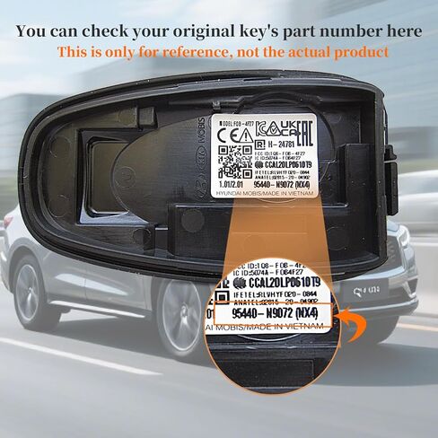 KEYECU Smart Remote Key Fob Replacement for Hyundai Tucson 2021 2022 2023 2024 Keyless Entry Car Key 5 Buttons FCC ID: TQ8-FOB-4F27 P/N: 95440-N9072 in Kuwait