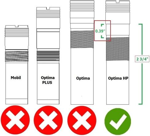 Optima HP PORTED Choke Tube Set (5X) 12 Ga. Replacement for BER/Ben BillmanArsenal in Kuwait