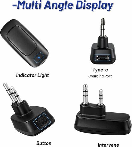 محول برمجة لاسلكي BAOFENG للأشعة فوق البنفسجية 5R: مبرمج راديو بلوتوث مع شحن USB-C - تم تحديثه بدون تسجيل الدخول - جهاز كتابة التردد المحمول للأشعة فوق البنفسجية 5RM UV-5RH UV-32 BF-888S in Kuwait