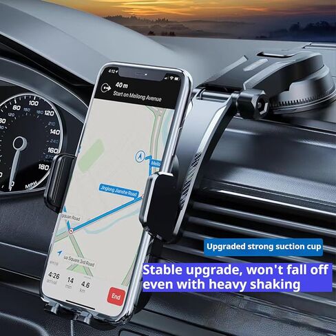 Car Phone Holder Mount Phone Mount for Car Windshield Dashboard Air Vent Universal Hands Free Automobile Cell Phone Holder Fit for iPhone 17 Pro Max 16 15 14 13 Android in Kuwait