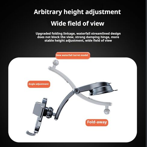 Car Phone Holder Mount Phone Mount for Car Windshield Dashboard Air Vent Universal Hands Free Automobile Cell Phone Holder Fit for iPhone 17 Pro Max 16 15 14 13 Android in Kuwait