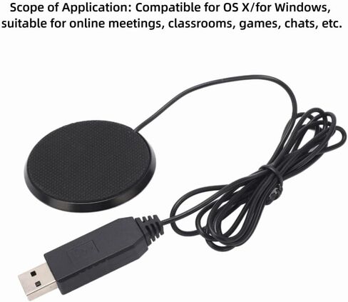مكبر صوت USB للمؤتمرات، التوصيل والتشغيل، صوت واضح 360 درجة، ميكروفون مكبر صوت متعدد الاتجاهات، اجتماعات عبر الإنترنت in Kuwait