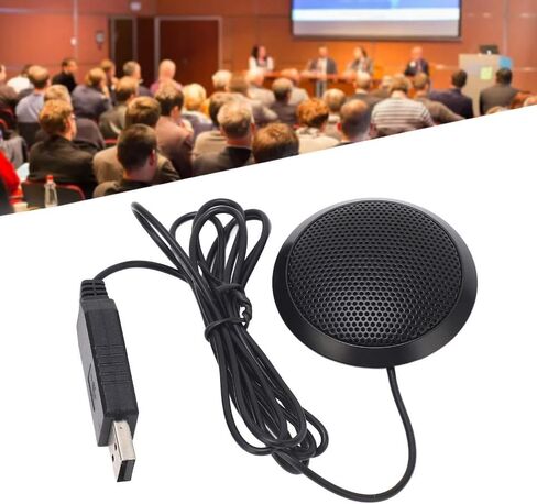 مكبر صوت USB للمؤتمرات، التوصيل والتشغيل، صوت واضح 360 درجة، ميكروفون مكبر صوت متعدد الاتجاهات، اجتماعات عبر الإنترنت in Kuwait