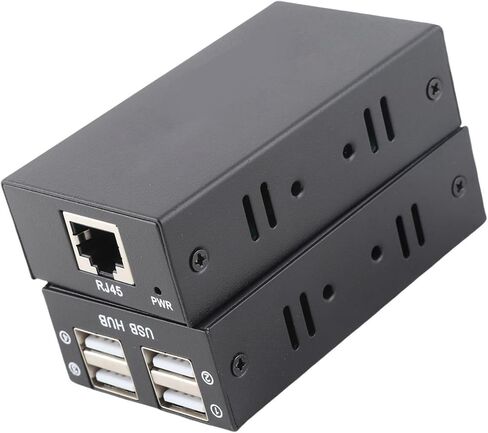 موسع SUNGOOYUE USB 2.0، موسع USB بـ 4 منافذ إيثرنت مع ناقل حركة 200 متر، التوصيل والتشغيل، لنظام التشغيل OS X، مؤتمر فيديو لمراقبة الأمان (قابس الولايات المتحدة) in Kuwait