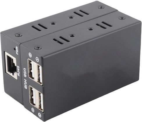 موسع SUNGOOYUE USB 2.0، موسع USB بـ 4 منافذ إيثرنت مع ناقل حركة 200 متر، التوصيل والتشغيل، لنظام التشغيل OS X، مؤتمر فيديو لمراقبة الأمان (قابس الولايات المتحدة) in Kuwait