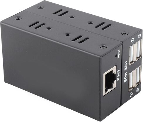 موسع SUNGOOYUE USB 2.0، موسع USB بـ 4 منافذ إيثرنت مع ناقل حركة 200 متر، التوصيل والتشغيل، لنظام التشغيل OS X، مؤتمر فيديو لمراقبة الأمان (قابس الولايات المتحدة) in Kuwait