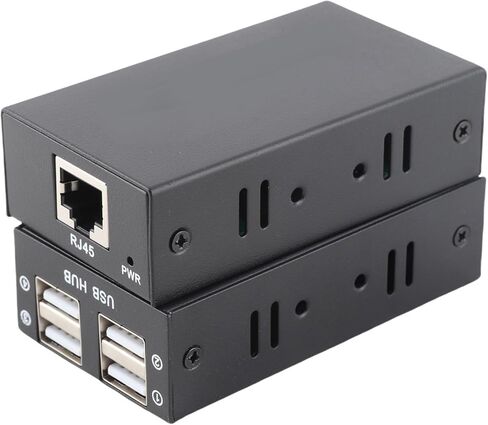 موسع SUNGOOYUE USB 2.0، موسع USB بـ 4 منافذ إيثرنت مع ناقل حركة 200 متر، التوصيل والتشغيل، لنظام التشغيل OS X، مؤتمر فيديو لمراقبة الأمان (قابس الولايات المتحدة) in Kuwait