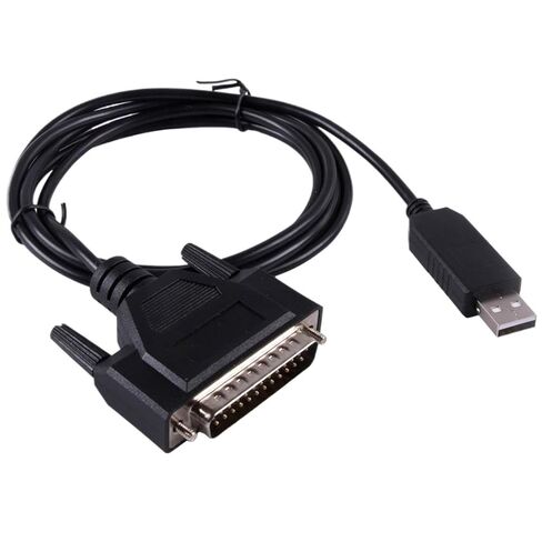 RS232 25 Pin DB25 Male Connector Serial Adapter Cable CNC Controls Programming Cable Compatib(16ft) in Kuwait