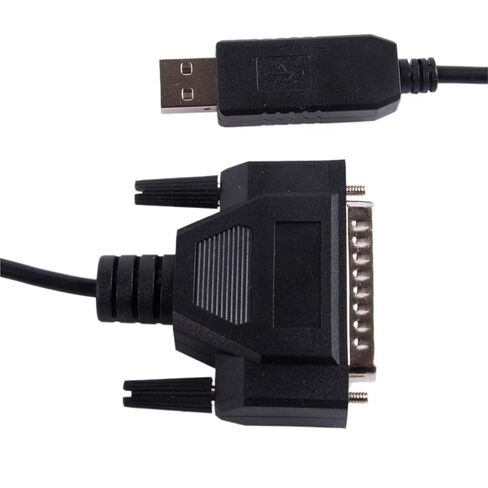 RS232 25 دبوس DB25 ذكر موصل كابل مهايئ تسلسلي التحكم باستخدام الحاسب الآلي كابل برجمة متوافق (16ft) in Kuwait