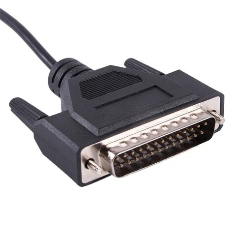 RS232 25 دبوس DB25 ذكر موصل كابل مهايئ تسلسلي التحكم باستخدام الحاسب الآلي كابل برجمة متوافق (16ft) in Kuwait