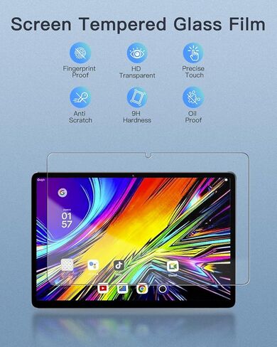 واقي شاشة لـ Jeazans ‎JEZPAD-A10PRO+‎ مقاس 10.1 بوصة، زجاج مقسى بصلابة 9H لـ Jeazans ‎JEZPAD-A10PRO+ مضاد للخدش، خالي من الفقاعات، وضوح عالي الدقة in Kuwait