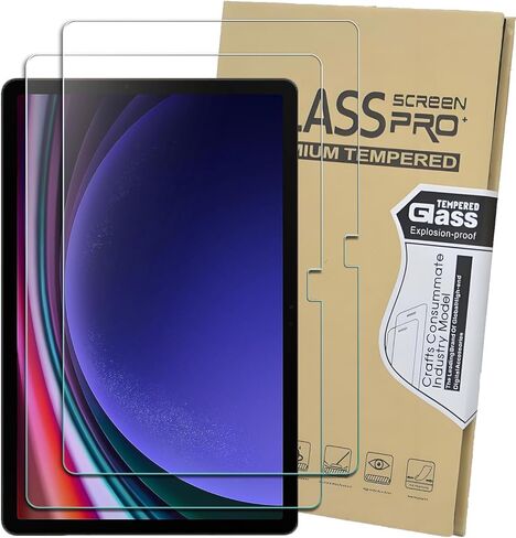 واقي شاشة من قطعتين لهاتف Samsung Galaxy Tab S11/ Tab S10 Lite/Tab S10 FE 2025/Tab S9 FE 10.9 بوصة/ Tab S9 2023/ Tab S8 2022/ Tab S7 2020 11 بوصة، واقي شاشة من الزجاج المقوى بصلابة 9H in Kuwait