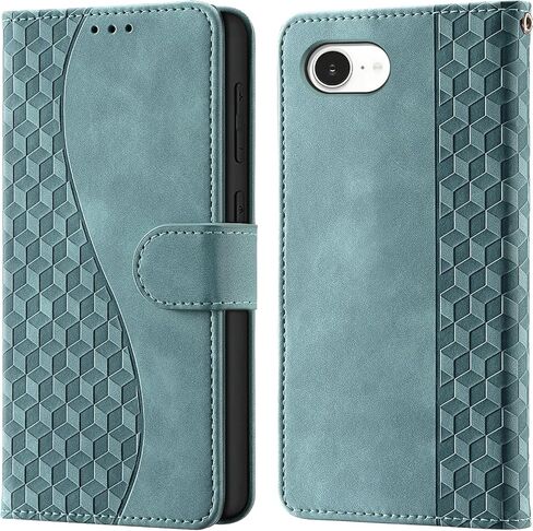 for iPhone 16e / 17e Wallet Case with Card Holder, RFID Blocking Credit Slots Kickstand Shockproof Phone Cover Fit for iPhone 17e Phone Case Turquoise in Kuwait