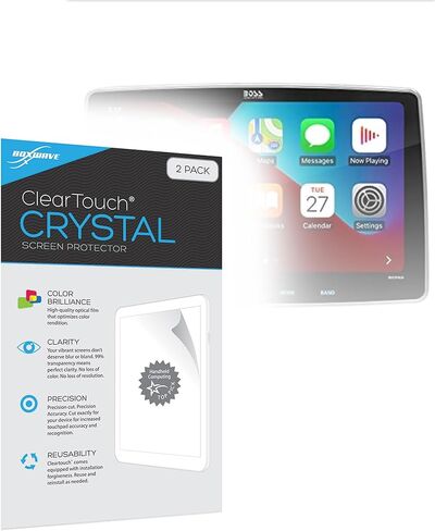 BoxWave Screen Protector Compatible with BOSS Audio BCPA9 - ClearTouch Anti-Glare (2-Pack), Anti-Fingerprint Matte Film Skin for BOSS Audio BCPA9 in Saudi Arabia