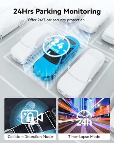 Dash Cam Front Rear 4K Built-in GPS 5GHz WiFi, 3.39’’ IPS Screen, Voice Control, Dual Dash Camera for Cars Free 64GB SD Card, Super Night Vision, 24H Parking Monitor, Supercapacitor, Type C, WDR in Saudi Arabia