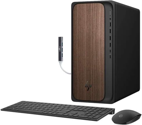 سطح المكتب HP OmniDesk OmniDesk AI للأعمال (Intel Ultra 7-265 20 Cores، 16GB DDR5، 1TB PCIe SSD، Intel Graphics، 280W PSU، WiFi 6، Bluetooth 5.4، RJ-45، 1 Display Port، HDMI، Win 11 Pro) مع Dockztorm Hub in Kuwait