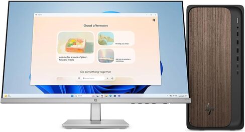 سطح المكتب HP OmniDesk OmniDesk AI للأعمال (Intel Ultra 7-265 20 Cores، 16GB DDR5، 1TB PCIe SSD، Intel Graphics، 280W PSU، WiFi 6، Bluetooth 5.4، RJ-45، 1 Display Port، HDMI، Win 11 Pro) مع Dockztorm Hub in Kuwait