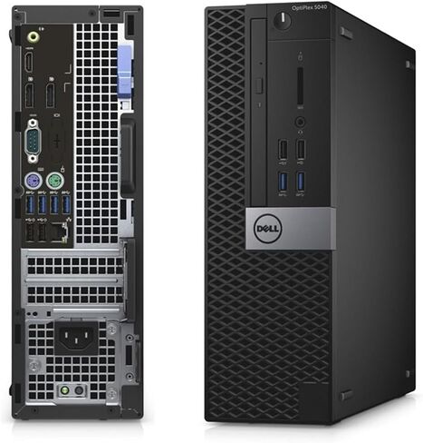 كمبيوتر مكتبي Dell OptiPlex 5040 SFF، Intel Core i5-6500، ذاكرة الوصول العشوائي DDR4 سعة 8 جيجابايت، SSD 256 جيجابايت، لوحة مفاتيح وماوس، Windows 11 Pro (متجدد) in Kuwait