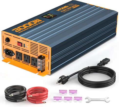 3000W Sump Pump Battery Backup System with LCD Display for Emergency and Power Outage, Pure Sine Wave Inverter, Auto Switches for Grid and Battery in Saudi Arabia
