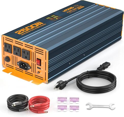 3000W Sump Pump Battery Backup System with LCD Display for Emergency and Power Outage, Pure Sine Wave Inverter, Auto Switches for Grid and Battery in Saudi Arabia