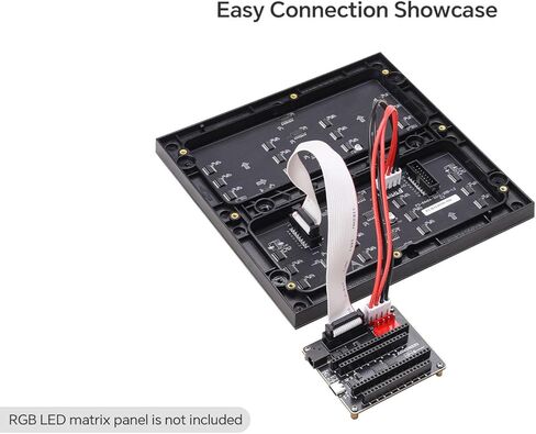 RGB Matrix Adapter Expansion Board for ESP32-S3-DevKitC-1 & ESP32-DevKitC- USB Type-C Interface, GPIO Expansion Module for IoT Prototyping in Kuwait