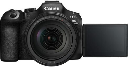 Canon EOS R6 Mark III Mirrorless Camera with 24-105mm f/4L is USM Lens | Full-Frame RF Camera with Advanced AF & 4K Video | for Weddings, Events & Creators + 64GB Card + LP-E6P Battery + 200ES Bag in Kuwait