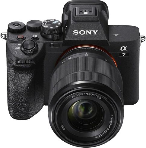 Sony a7 IV Mirrorless Camera with FE 28-70mm f/3.5-5.6 OSS Lens + Sony GP-VPT3 Wireless Shooting Grip + 128 GB Memory Card + LED Light + Microphone + More (22pc Bundle) in Kuwait