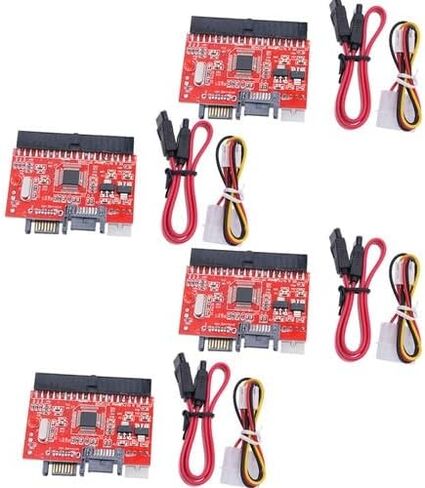4-PC IDE to SATA Adapter Converter Set 150 Megabytes per Second Performance Compatible with ATA 100/133 Standard for 240GB+ HDD and DVD Low-Profile Size in Kuwait