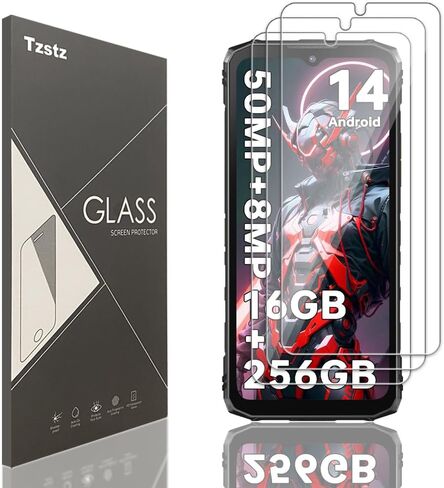 3 قطع واقي شاشة من الزجاج المقسى لـ DOOGEE Blade 10/Blade 10 Pro/Blade 10 Ultra 6.56 بوصة صلابة 9H مضاد للخدش HD واقي للشاشة in Kuwait
