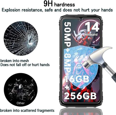 3 قطع واقي شاشة من الزجاج المقسى لـ DOOGEE Blade 10/Blade 10 Pro/Blade 10 Ultra 6.56 بوصة صلابة 9H مضاد للخدش HD واقي للشاشة in Kuwait