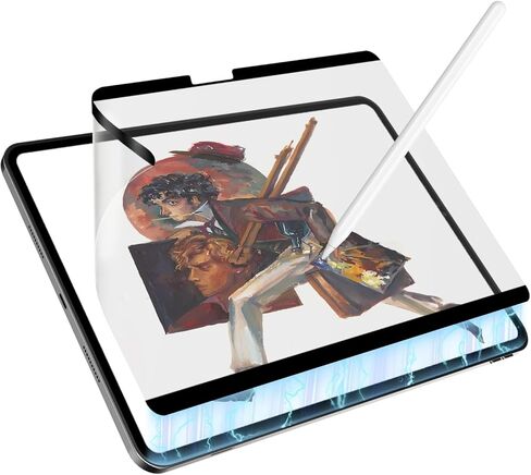 واقي شاشة MOCOLL Paperfeel لجهاز iPad Pro 11 بوصة M4 (2024)، اكتب وارسم مثل الورق، مغناطيسي قابل للفصل وإعادة الاستخدام، متوافق مع الفيلم المقسى، قابل للإزالة/مضاد للوهج/غير لامع/خالي من الفقاعات in Kuwait