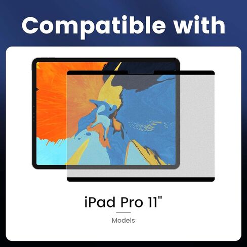 واقي شاشة MOCOLL Paperfeel لجهاز iPad Pro 11 بوصة M4 (2024)، اكتب وارسم مثل الورق، مغناطيسي قابل للفصل وإعادة الاستخدام، متوافق مع الفيلم المقسى، قابل للإزالة/مضاد للوهج/غير لامع/خالي من الفقاعات in Kuwait