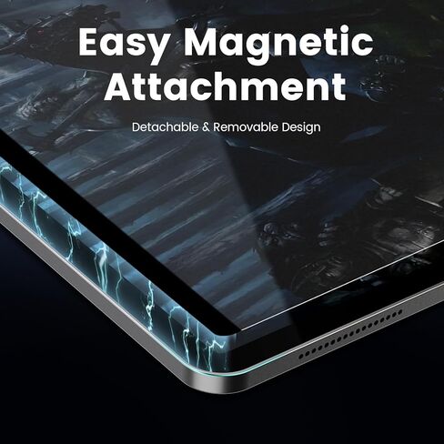 واقي شاشة MOCOLL Paperfeel لجهاز iPad Pro 11 بوصة M4 (2024)، اكتب وارسم مثل الورق، مغناطيسي قابل للفصل وإعادة الاستخدام، متوافق مع الفيلم المقسى، قابل للإزالة/مضاد للوهج/غير لامع/خالي من الفقاعات in Kuwait